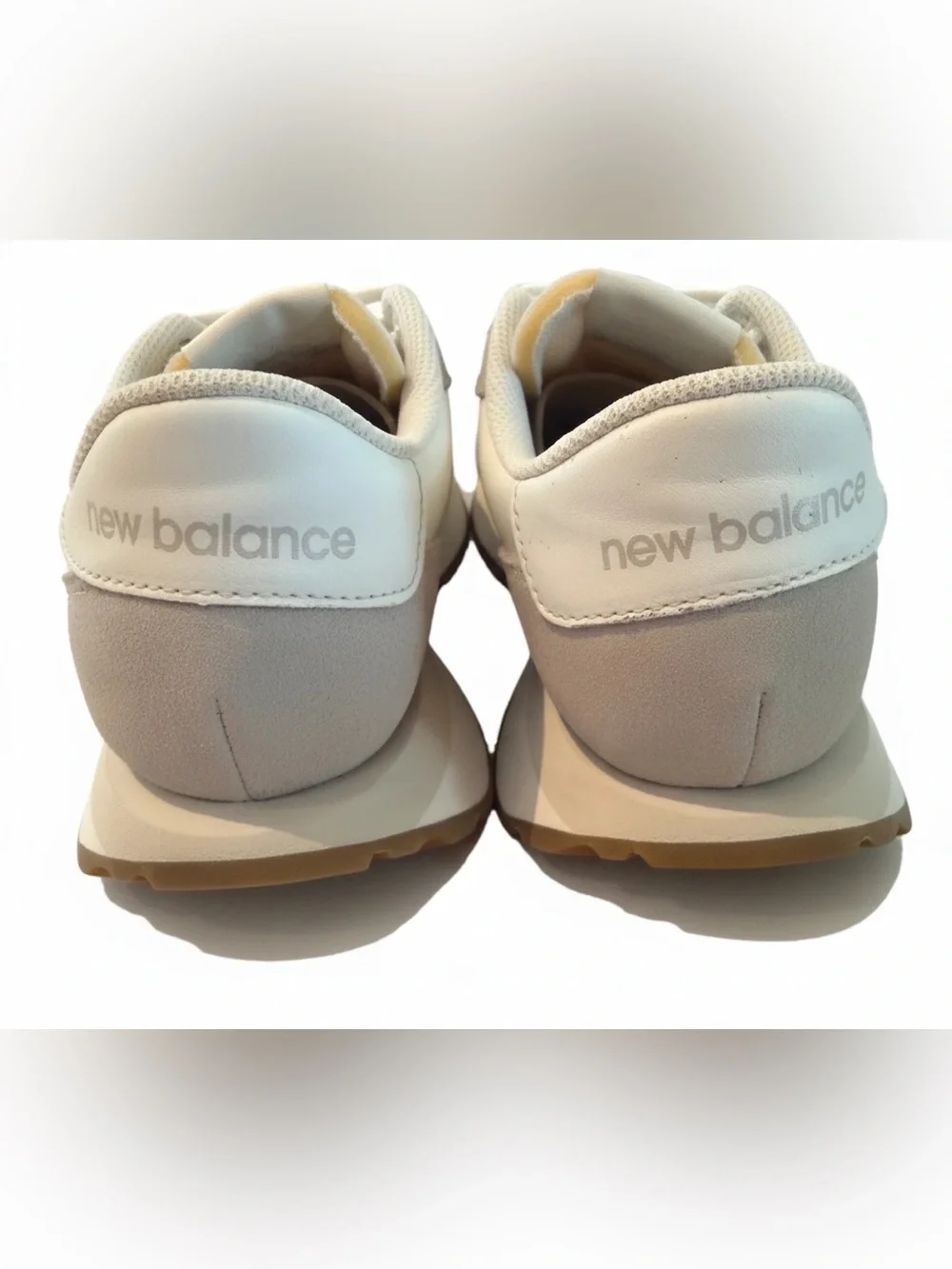 New Balance Women’s 237 Sneakers in White/Grey. Size 8